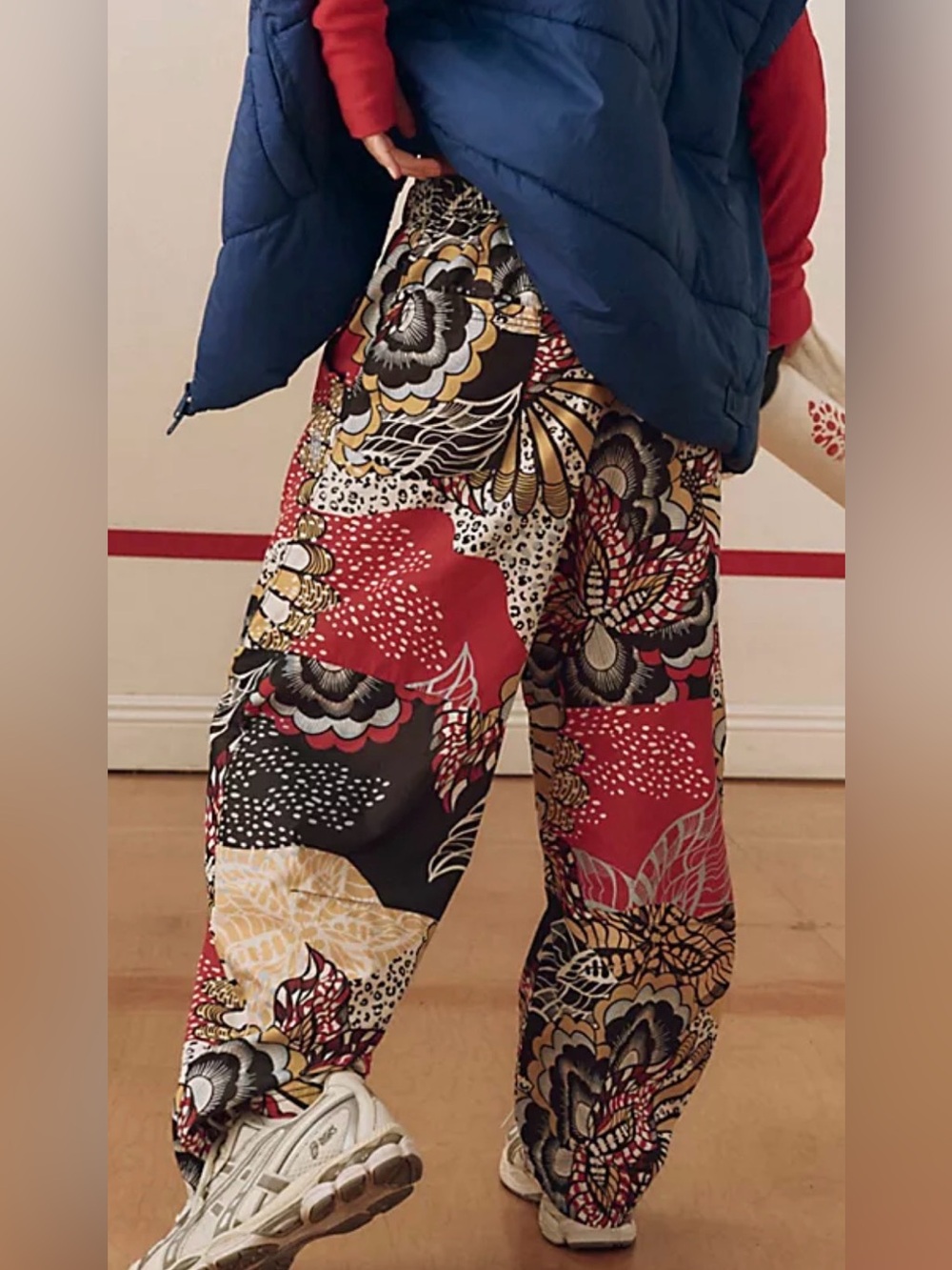 Free People Game Day Printed Pant Women L NWT Sporty.Relax Fit Casual Workout - Picture 13 of 13